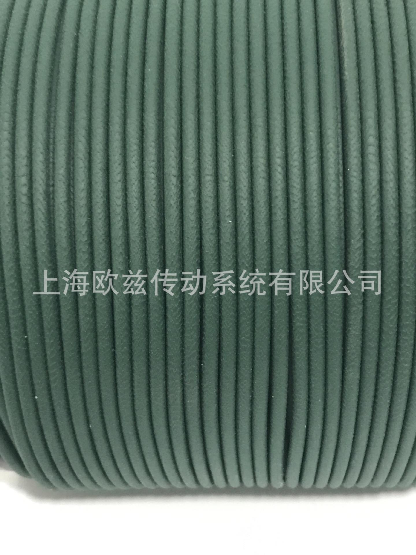 西格林SIEGLING（原裝進口）-3mm粗面綠色PU圓帶(圖1)